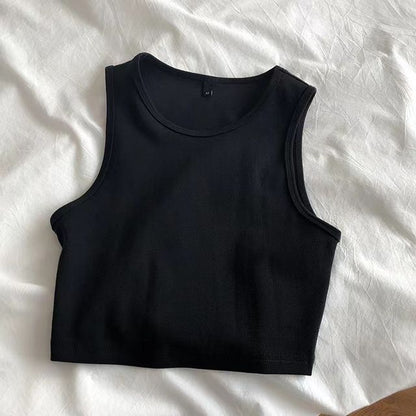 Plain Crop Tank Top