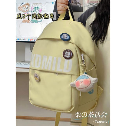 Lettering Backpack / Bag Charm / Set