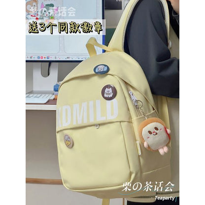 Lettering Backpack / Bag Charm / Set