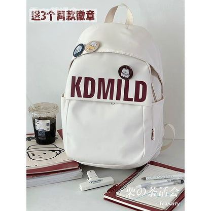 Lettering Backpack / Bag Charm / Set