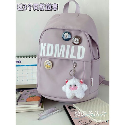 Lettering Backpack / Bag Charm / Set