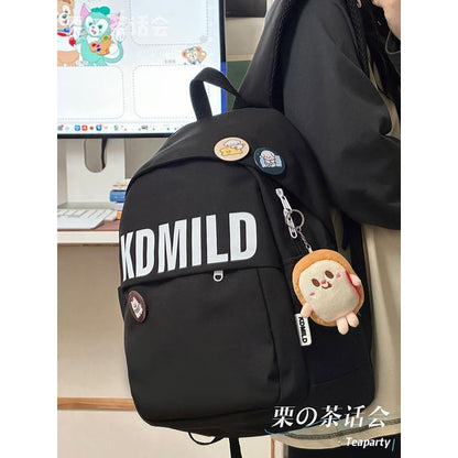 Lettering Backpack / Bag Charm / Set