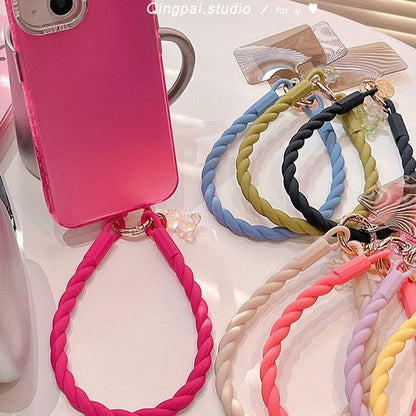 Plain Silicone Mobile Phone Hanging Decoration