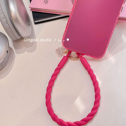 Plain Silicone Mobile Phone Hanging Decoration