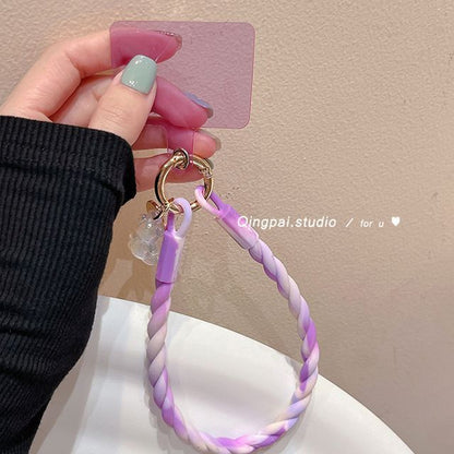 Plain Silicone Mobile Phone Hanging Decoration