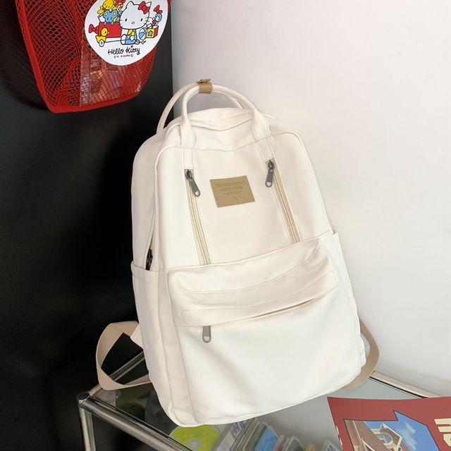 Applique Multi-Pocket Backpack