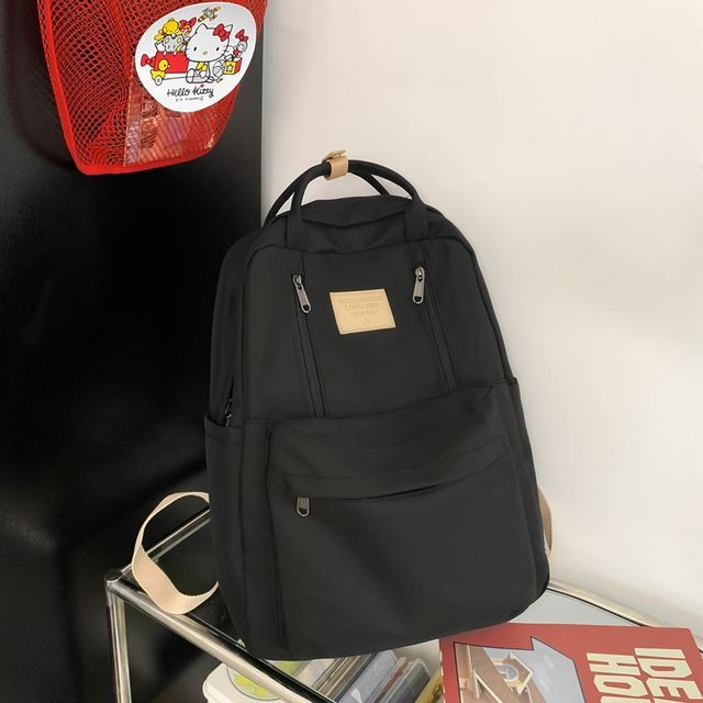 Applique Multi-Pocket Backpack