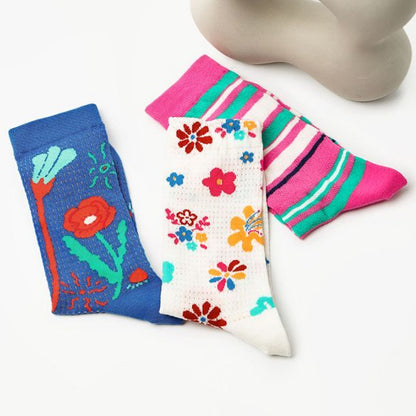 Set of 3 Pairs: Print Socks