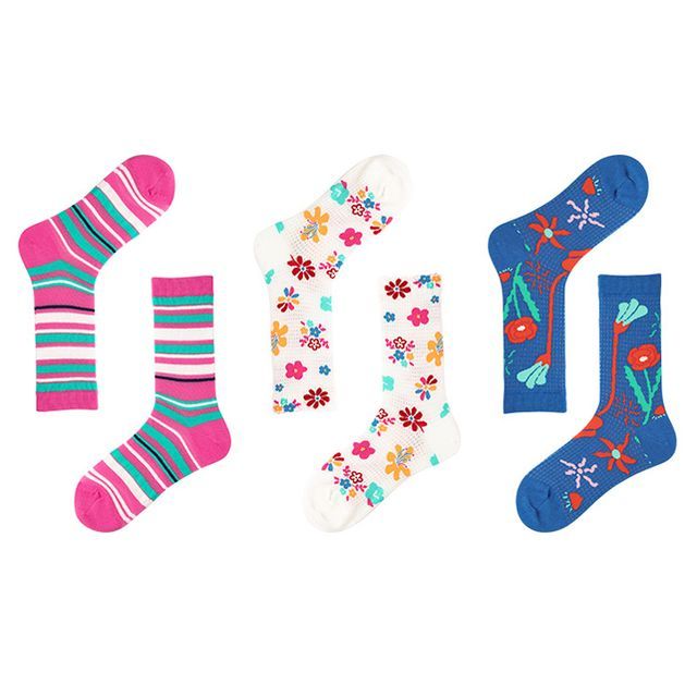 Set of 3 Pairs: Print Socks