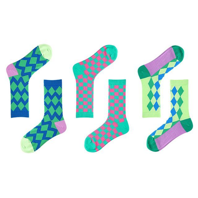 Set of 3 Pairs: Print Socks