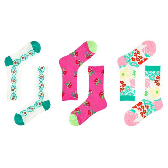 Set of 3 Pairs: Print Socks