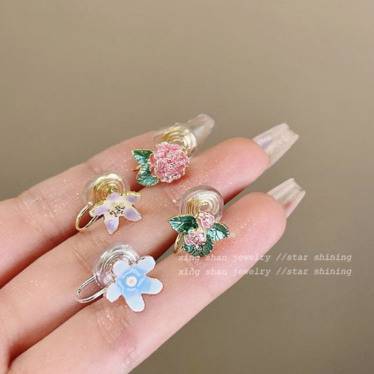 Alloy Set Designs) Floral Earring (Various 4: of