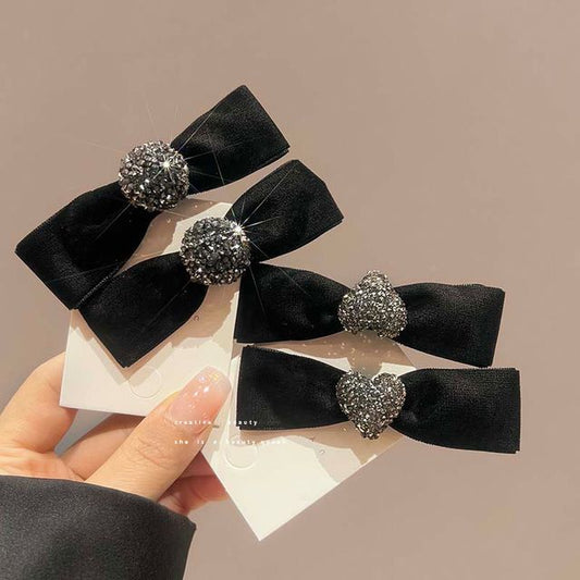 Bow Velvet Hair Clip (Various Designs)