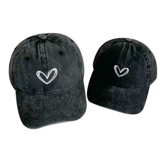 Heart Embroidery Cap