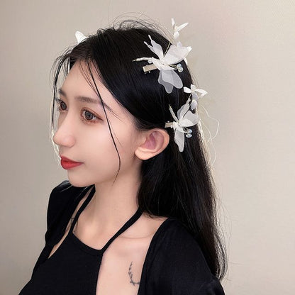 Butterfly Gemstone Hair Clip / Set