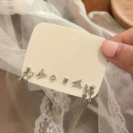 Ear Set Rhinestone 6: Stud of