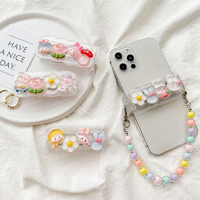 Cartoon Clip On Phone Strap (Various Designs)