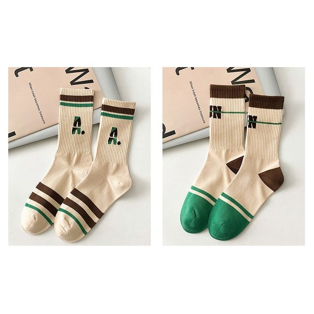 Color Block Socks Set