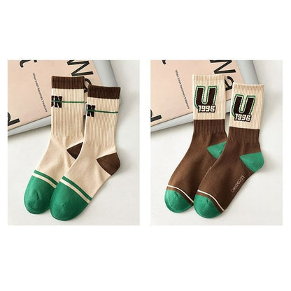 Color Block Socks Set