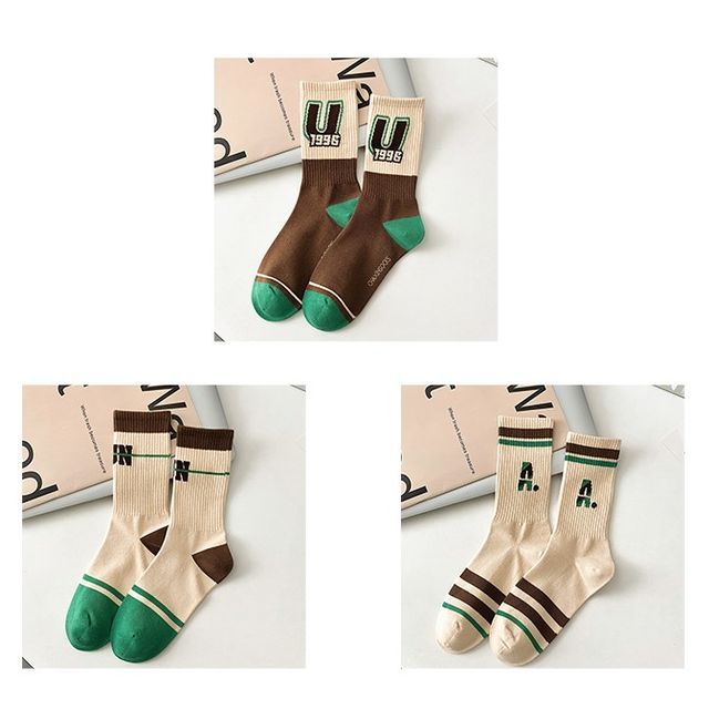 Color Block Socks Set