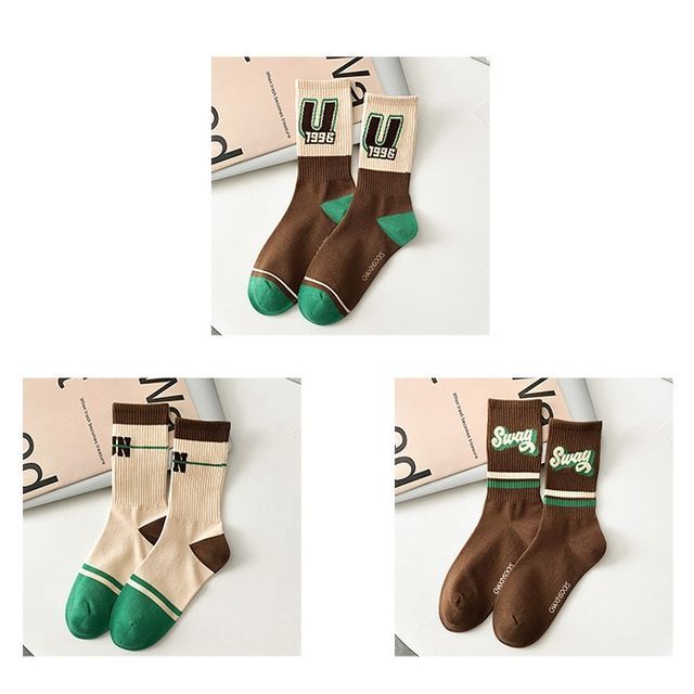 Color Block Socks Set