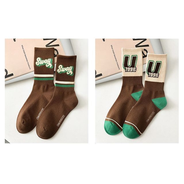 Color Block Socks Set