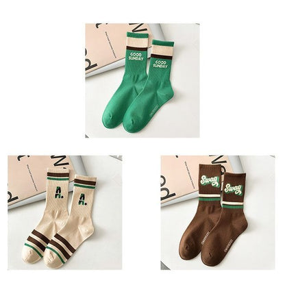 Color Block Socks Set