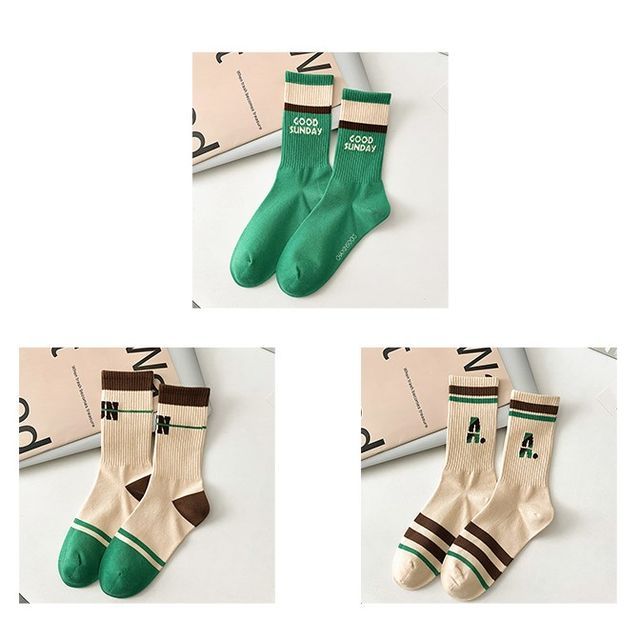 Color Block Socks Set