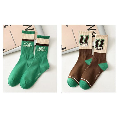 Color Block Socks Set