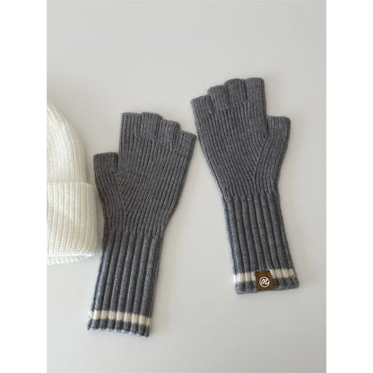 Fingerless Knit Gloves
