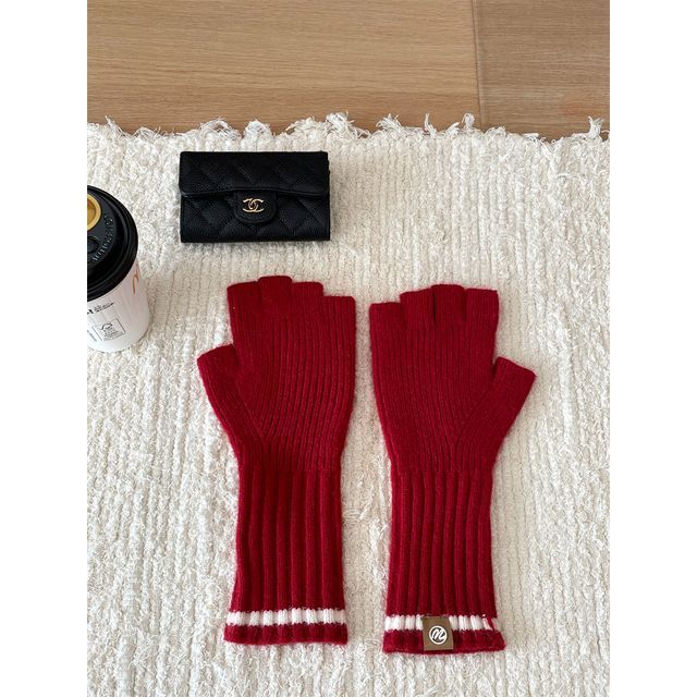 Fingerless Knit Gloves
