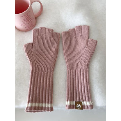 Fingerless Knit Gloves