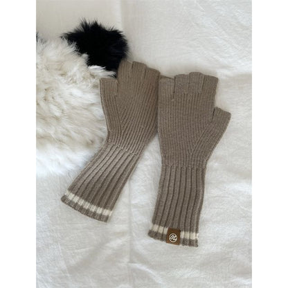 Fingerless Knit Gloves