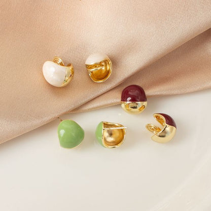 Bead Ear Stud / Clip-On Earring