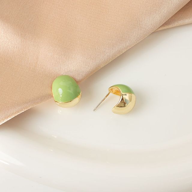 Bead Ear Stud / Clip-On Earring