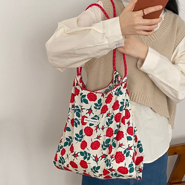 Sac fourre-tout à imprimé à motifs