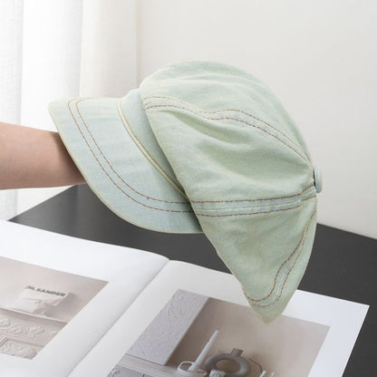 Denim Newsboy Cap