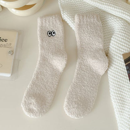 Eye Embroidered Socks Set