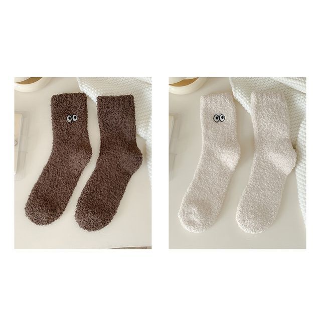 Eye Embroidered Socks Set