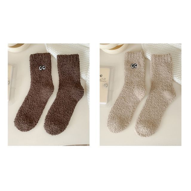 Eye Embroidered Socks Set