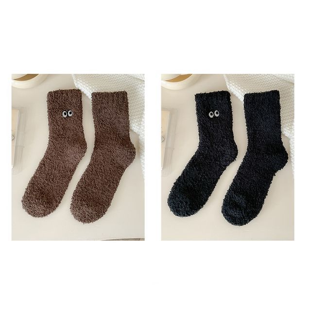 Eye Embroidered Socks Set