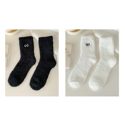 Eye Embroidered Socks Set