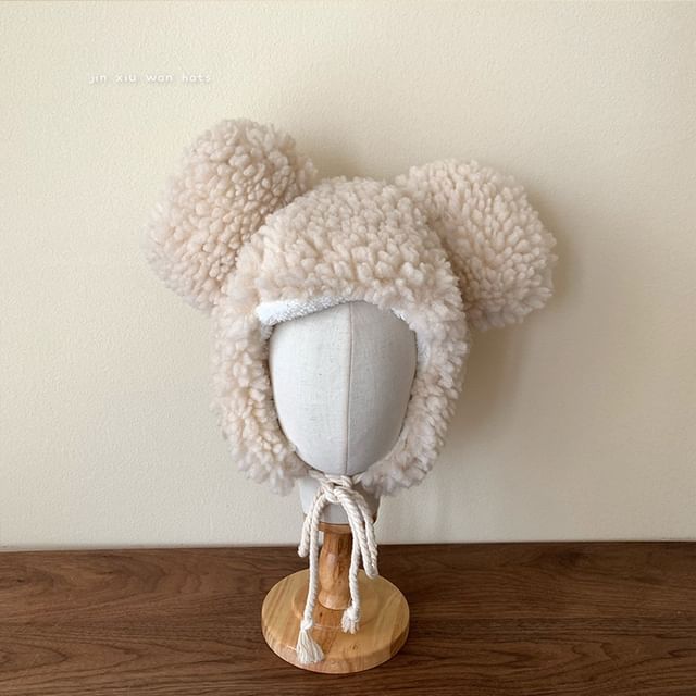 Bear Ear Fluffy Trapper Hat