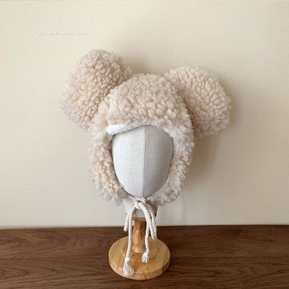 Bear Ear Fluffy Trapper Hat