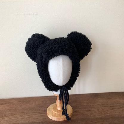 Bear Ear Fluffy Trapper Hat