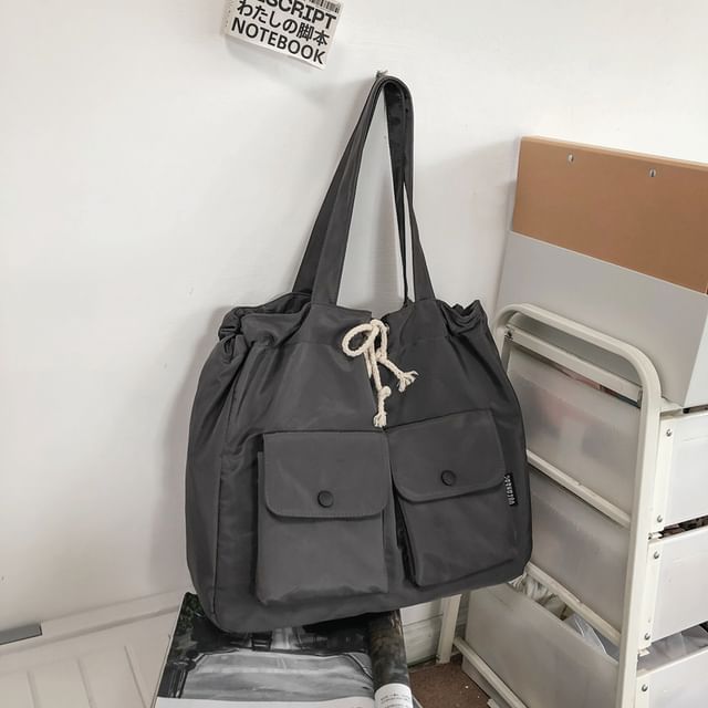 Drawstring Nylon Carryall Bag