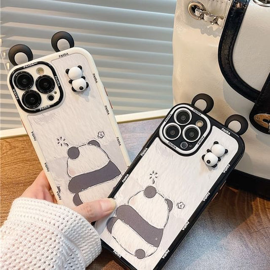 Panda Phone Case - iPhone 14 Pro Max / 14 Pro / 14 Plus / 14 / 13 Pro Max / 13 Pro / 13 / 13 mini / 12 Pro Max / 12 Pro / 12 / 12 mini / 11 Pro Max / 11 Pro / 11 / SE / XS Max / XS / XR / X