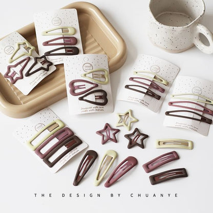 Set of 3: Alloy Hair Clip (Various Designs)