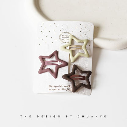 Set of 3: Alloy Hair Clip (Various Designs)