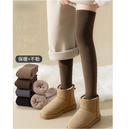 Plain Over The Knee Socks / Set